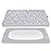 Pack and Play Sheets Fitted, Toddlers Mattress Protector 39275, Breathable Thick Playard Lovely Print Cover, Compatible with Graco Pack n Play, Gray Star