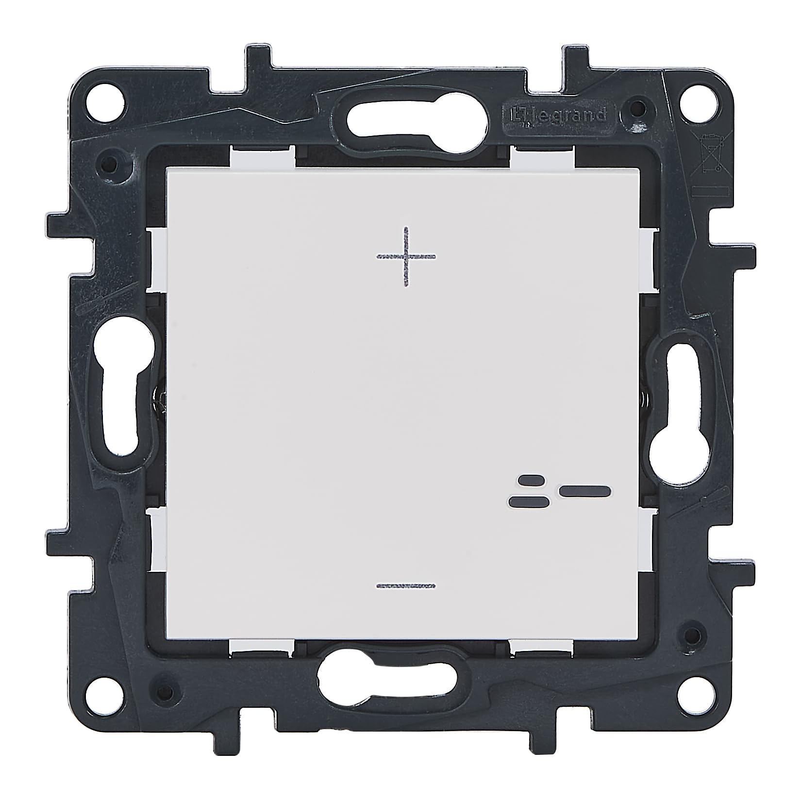 Legrand 398312A - Régulateur poussoir universel pour installation encastrée - Gamme Niloé Step - Couleur blanche