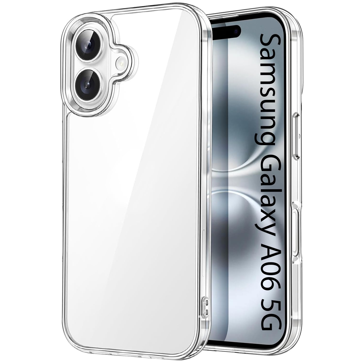 KACA Clear Back Cover Case for Samsung Galaxy A06 5G |Case for Samsung Galaxy A06 5G|Shockproof Bumper TPU Protective Design- Transparent-image-39