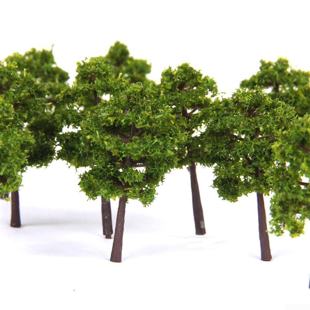 40PCS Plastic Model Tree, Model Trees Railroad Scenery For N Gauge Railway Building Scenery Layout DIY Model Landscape