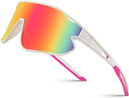 FEISEDY Gafas de sol unisex para jóvenes, gafas de sol de béisbol y tenis, UV400 deportivas para niños y niñas, pantallas de ciclismo B4064