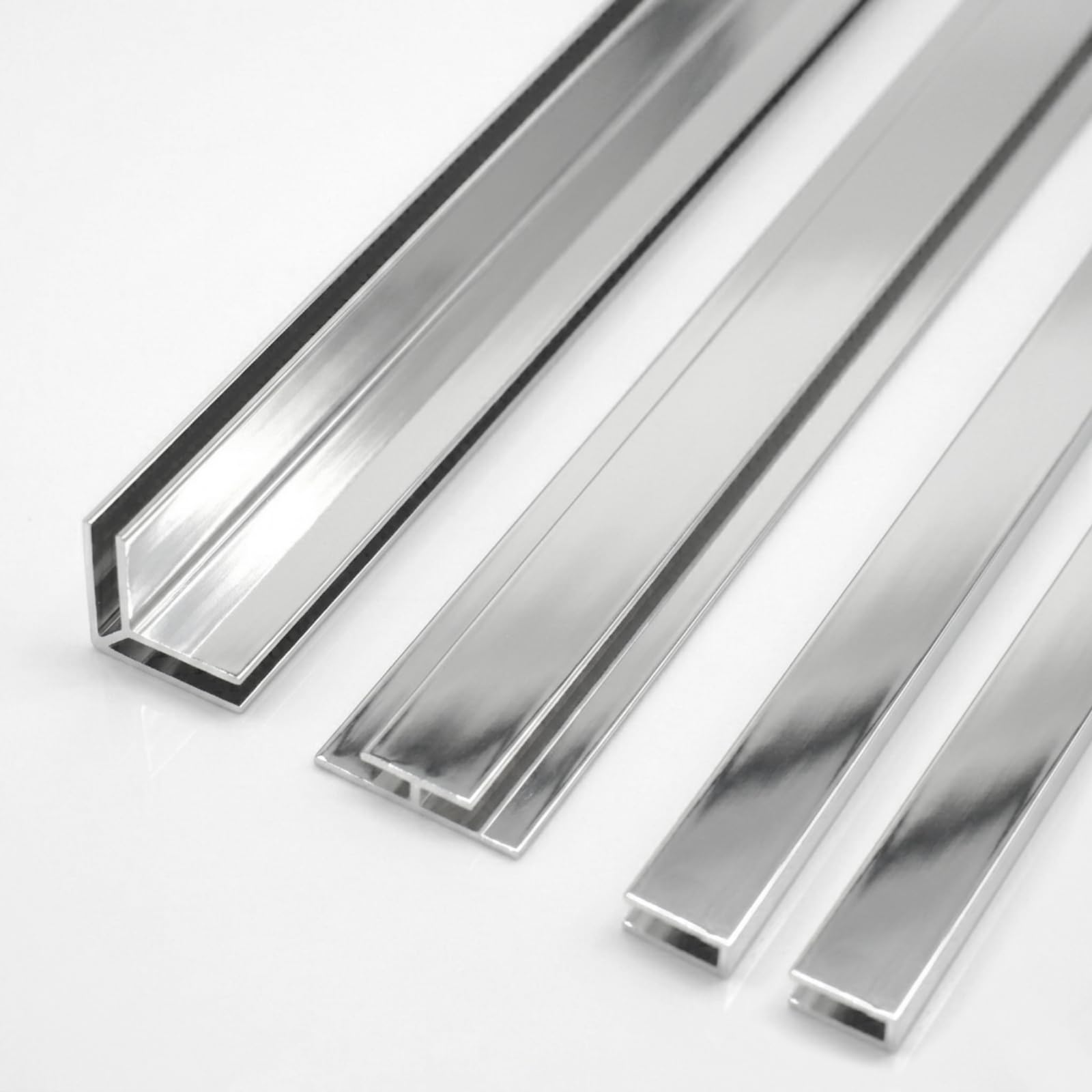 Profilé aluminium douche 3mm étanche et rigide WITEN&NOCK lot de 4 barres de connexion 200cm