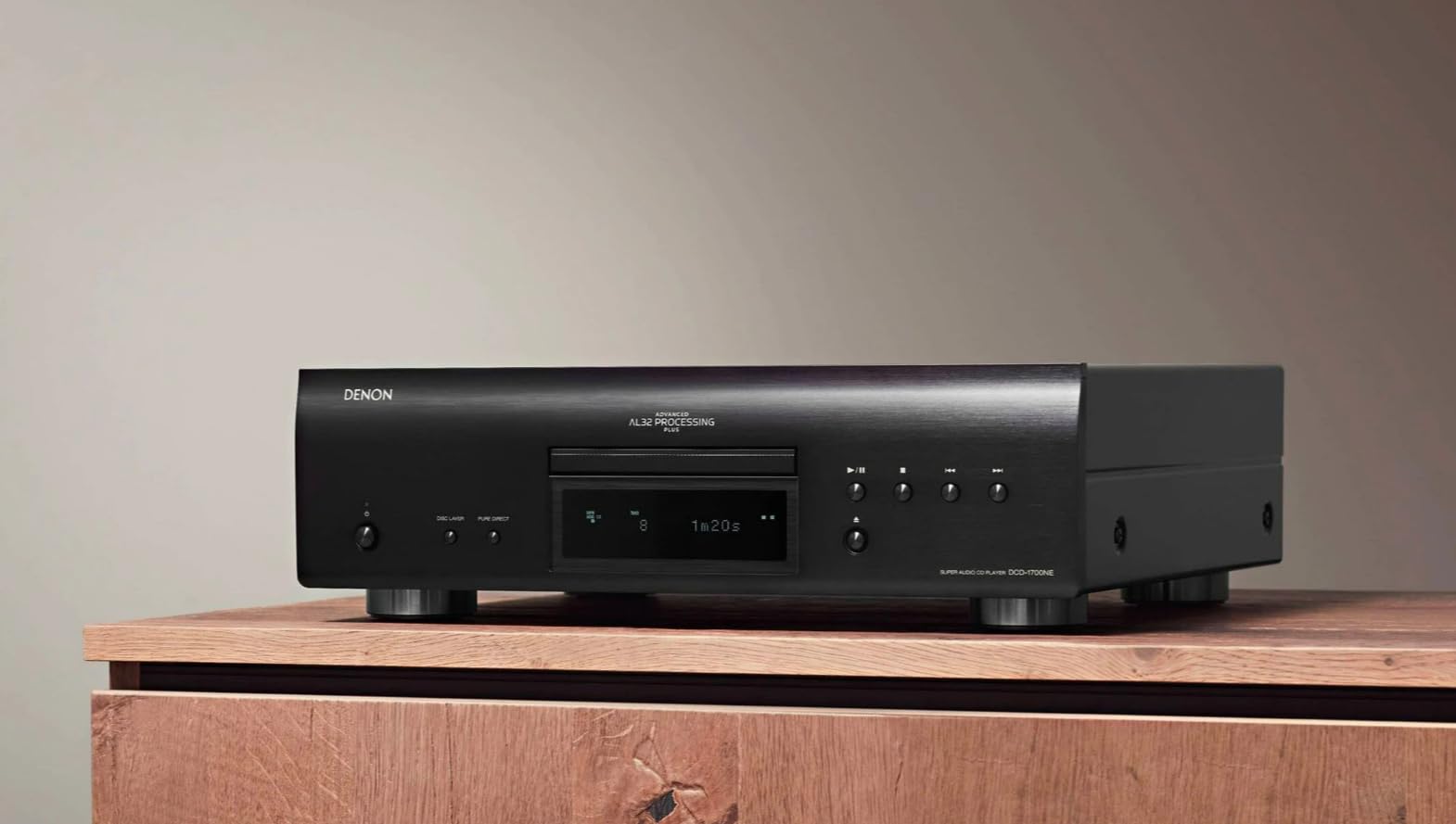 Denon DCD-1700NE - Reproductor de CD/SACD, Color Negro