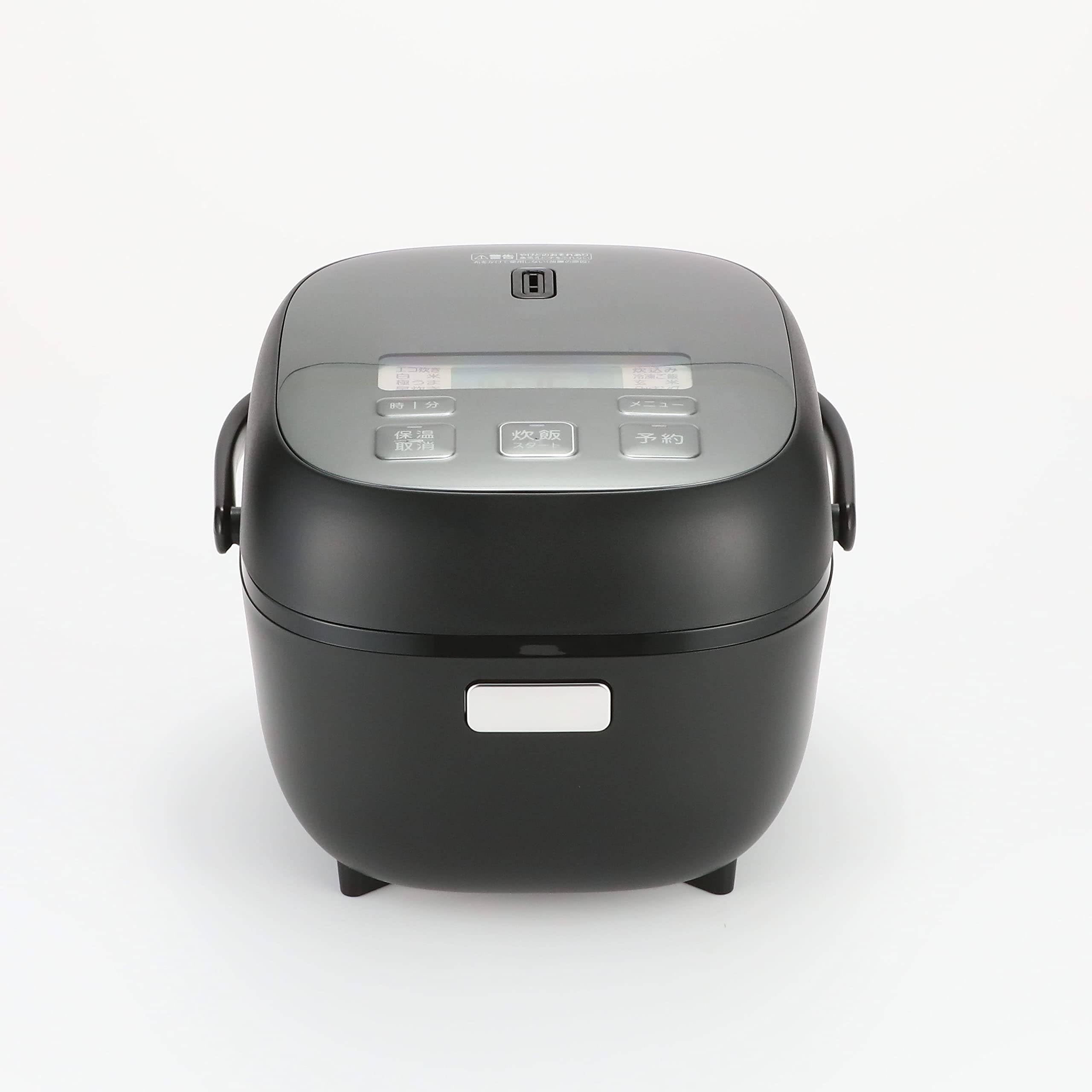 Amazon | 炊飯器 3合 メタルブラック | ノーブランド品 | 炊飯器