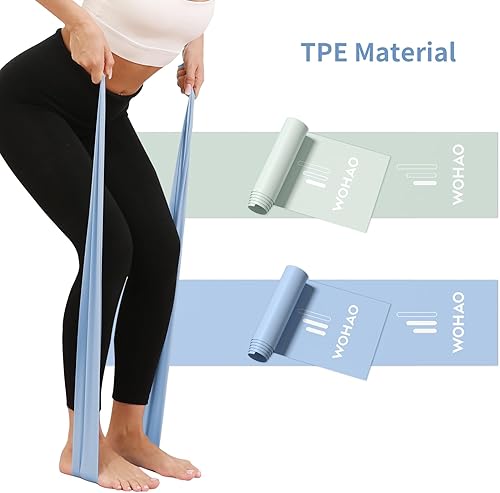 Miniatura 3 de Resistance Band Set, Two Resistance Levels, Stretch Bands for Working Out Women or Men, Strength Training, Home Fitness, Toning, Stretching, Yoga,