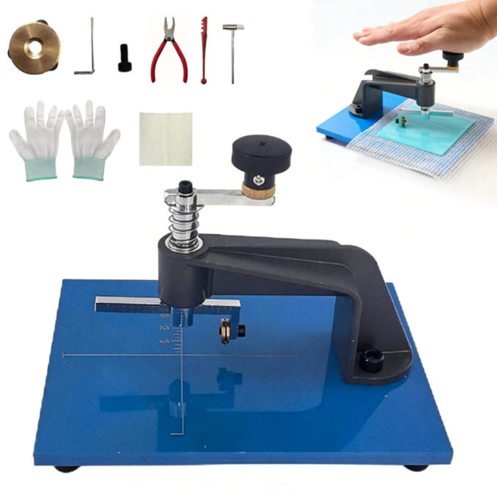 YXYLJOZ Glass Cutters Tool, Adjustable Circular Cutting Tool with Rubber Pad & Carbide Wheel for DIY Projects and Crafting, 0.39-3.93 inch Cutting Range
