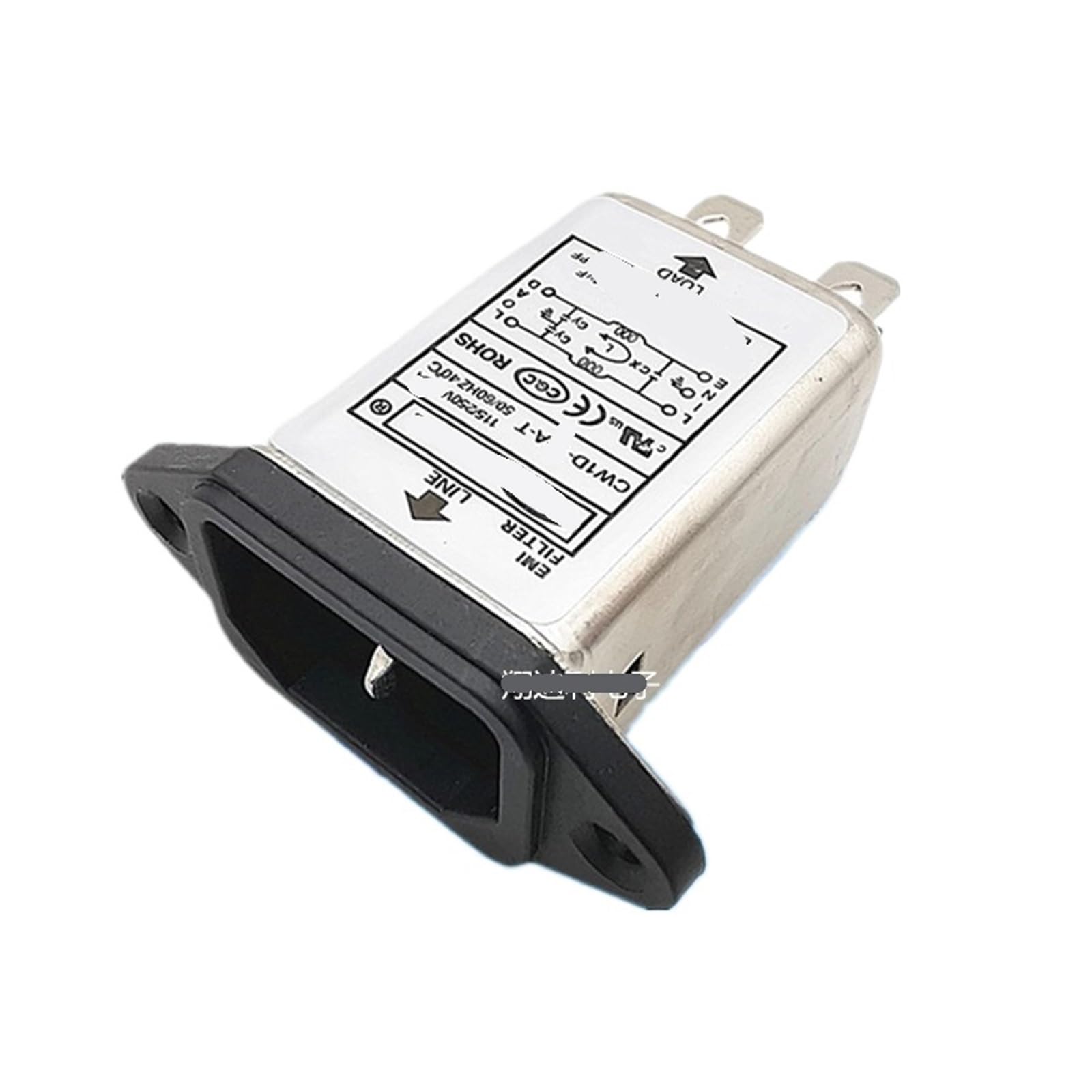 Filtro CW1D-10A-T para toma de corriente monofásica de 220V 10A