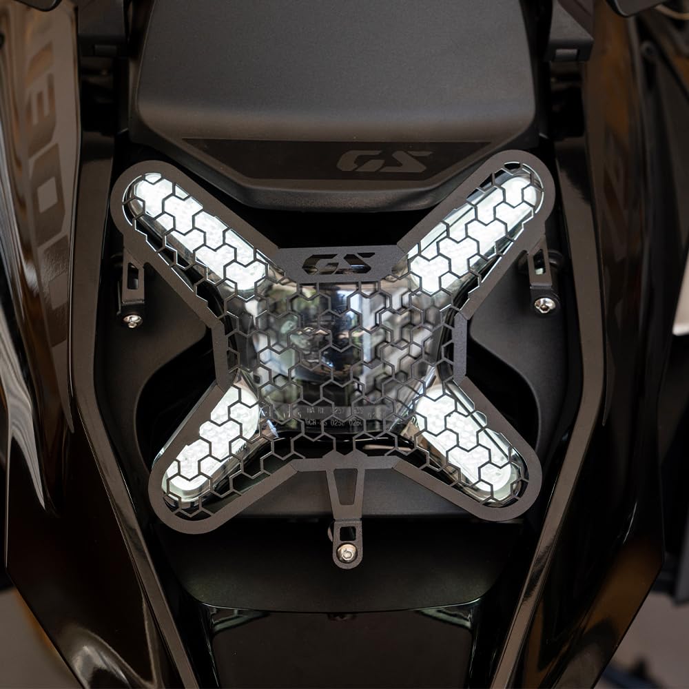 Motorrad Zubehör Für R1300GS R 1300 GS 1300GS Scheinwerfer Schutz GS 1300 | R1300 GS GS1300 2023 2024 2025 2026 Motorrad CNC Kopf Lichtschutz Abdeckung (Nicht für R1300GS Adventure !)