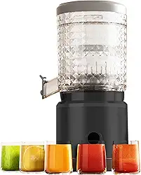 Espremedor de laranja automático, espremedor elétrico de limão, máquina de suco cítrico recarregável, fácil de limpar, espremedor preto sem lâmina para laranja, limão, toranja