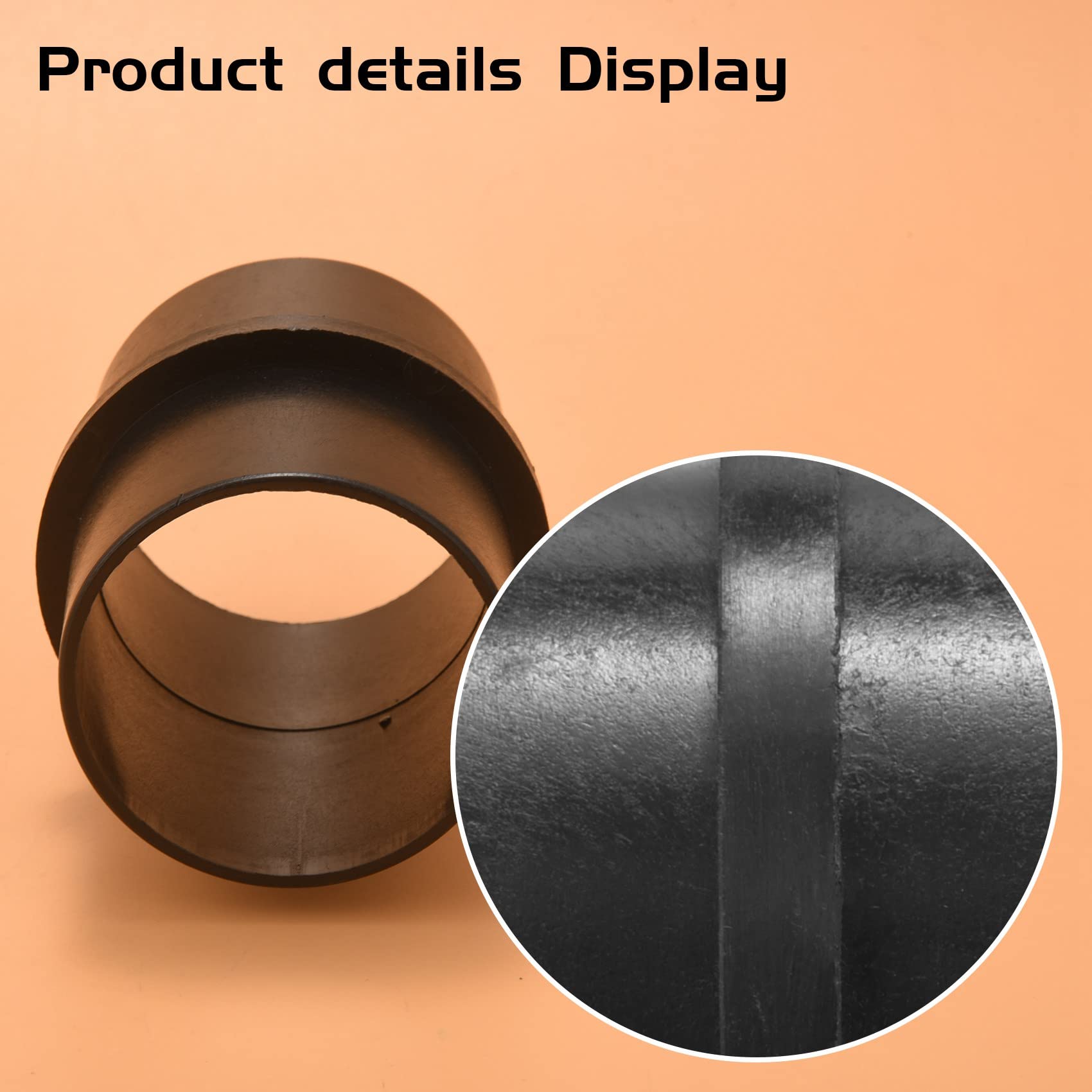 4pcs 60mm Car Heater Duct Joiner Pipe - 79mm Long Parking Heater Hose Connector