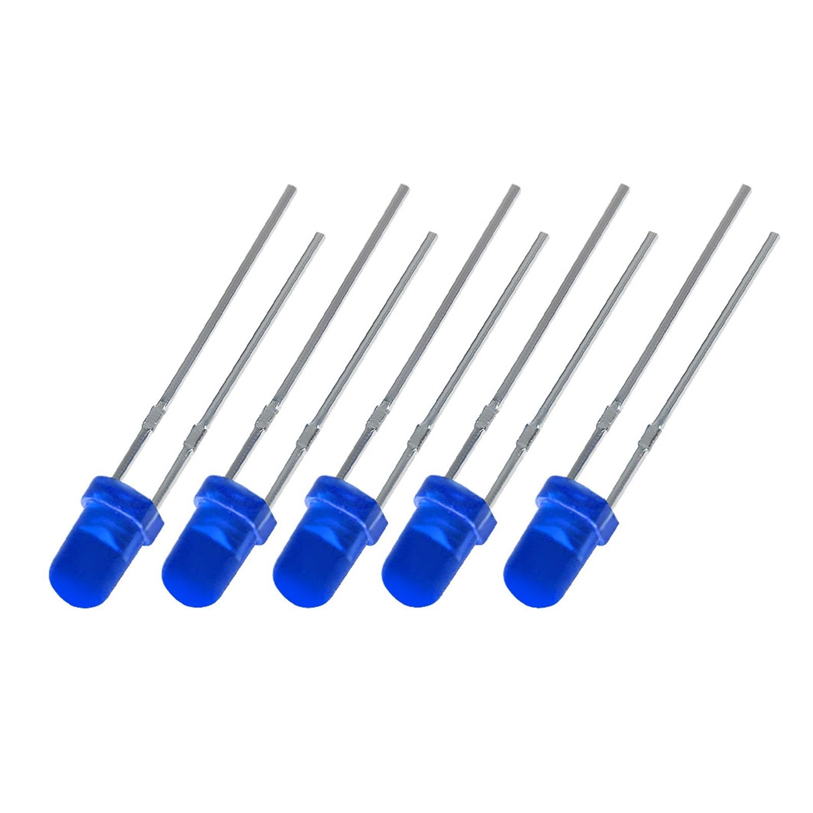 WHWRCADV 10 PCS LED Diode 3MM Super Bright White Red Yellow Blue Green Light Emitting(Blue)