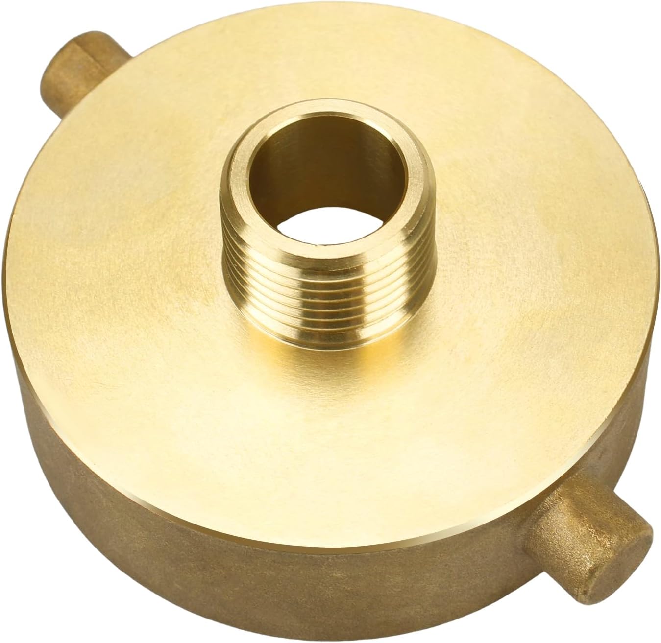 Fire Hydrant Hose Adapter - 2-1/2" NST(NH) Female x 3/4" GHT Male Brass Fire Hydrant Adapter with Pin Lug Fire Equipment Hydrant to Garden Hose Adapter
