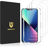 Vista 1 de UNBREAKcable Protector de pantalla de vidrio templado inastillable para iPhone 13 Mini [3 unidades] [99.99% transparente HD]