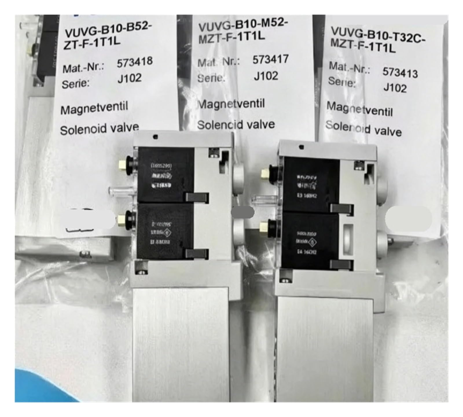 CJKXPZMH 1pcs VUVG-B10-T32H-AZT-F-1P3 566489 VUVG-B10-T32C-AZT-F-1P3 566487 VUVG-B10-M52-MZT-F-1P3 574367 Solenoid Valve(574367)