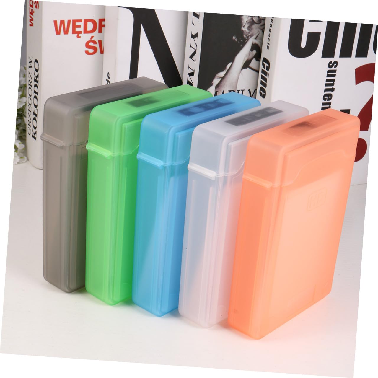 5 Pz Disco Rigido Portatile 2. 5 Hdd Case Custodia Per Il Trasporto Del Disco Rigido Protection Case Custodia Di Protezione Magazzinaggio Cavo Scatola Protettiva Computer Viaggiare