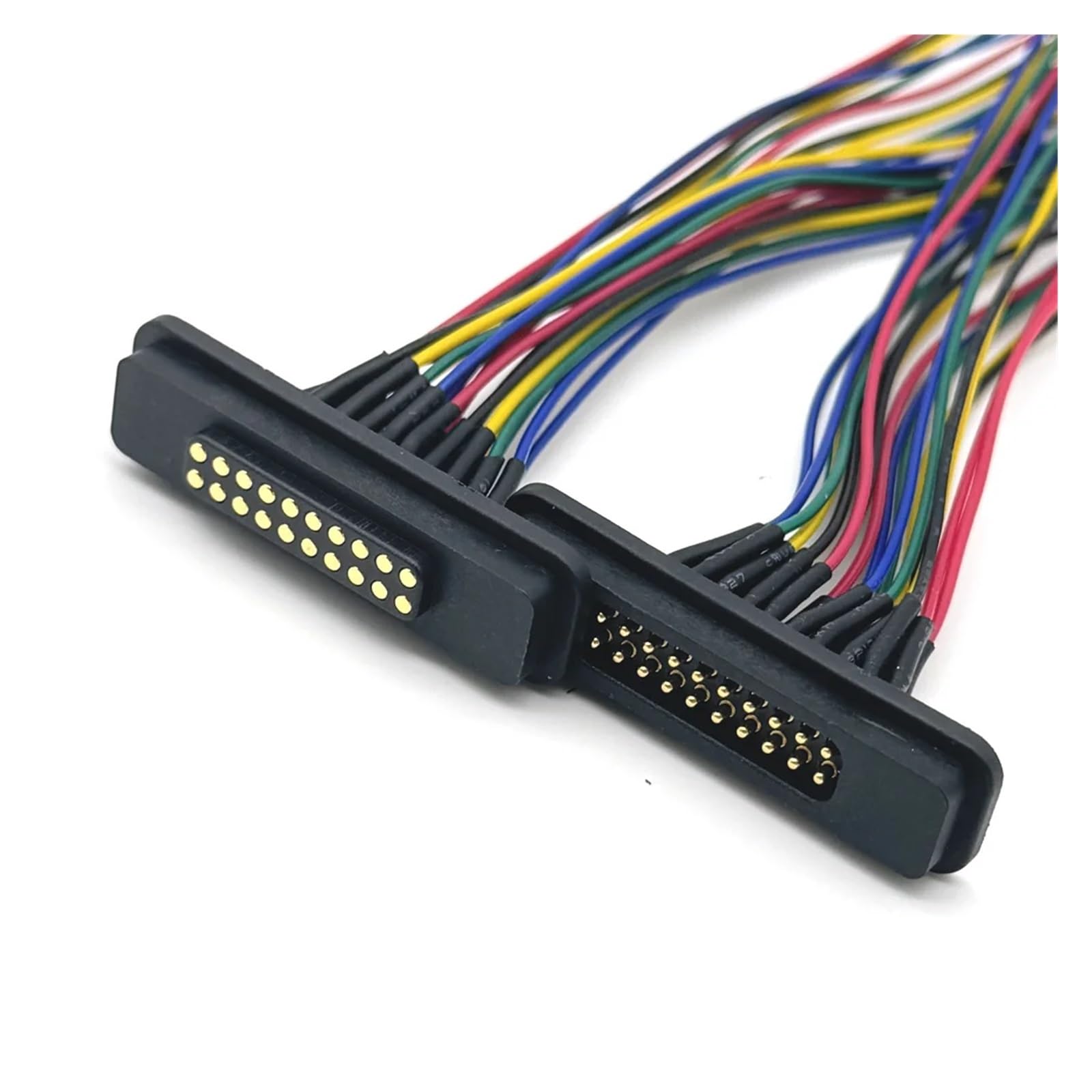 1set 2A 12Pin 20Pin DC Magnetische Pogo Pin Stecker Pogopin Männlich Weiblich Mit Band Kabel Frühling Geladen DC Power buchse(12pin)