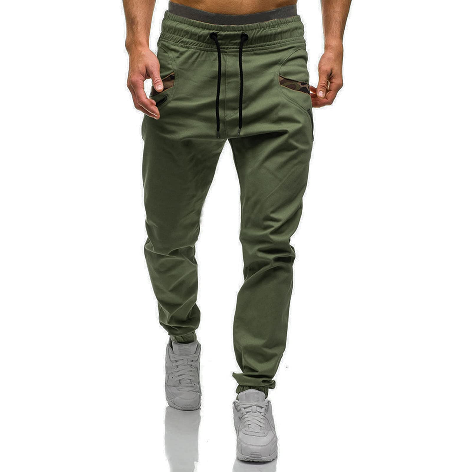 Mens Fashion Athletic Joggers Pants - Sweatpants Trousers Cotton Cargo Pants Mens Long Pants