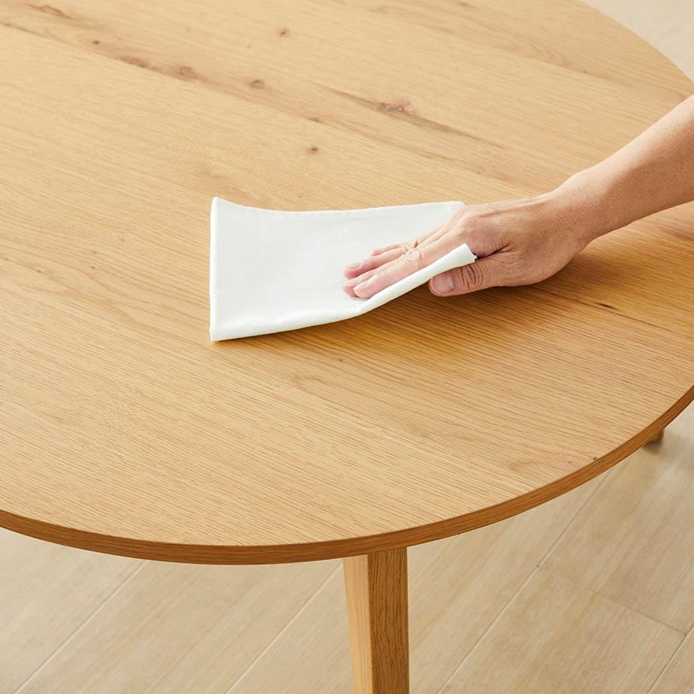 Amazon.co.jp : [ベルメゾン] こたつテーブル 節あり オーク材 円形