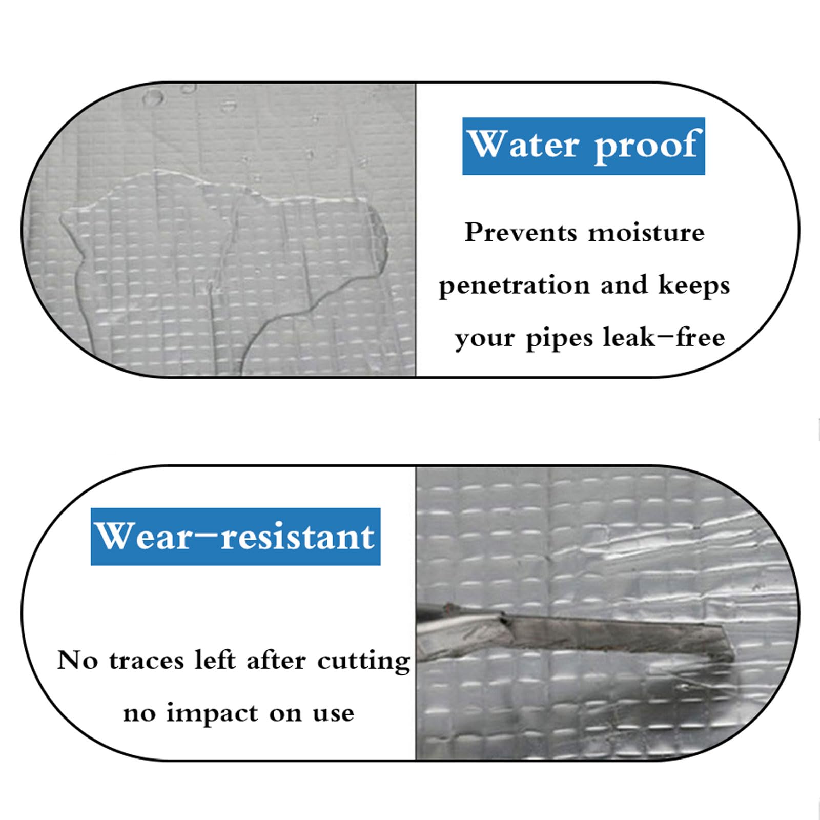 Cinta De Butilo para Sellar Techos,Sellador De Techo con Cinta De Butilo,Cinta Impermeable Cinta De Caucho ButíLico,Impermeable,Adecuado para ReparacióN De Techos Y Fugas,TuberíAs