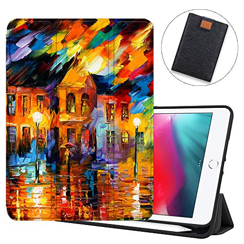 SDH Funda para iPad Mini 7.9 de 5ª generación 2019,funda protectora de TPU suave para la parte trasera de reposo/despertar automático para iPad Mini 5 2019/iPad Mini 4 4th 2015,pintura de paisaje 14 Cover