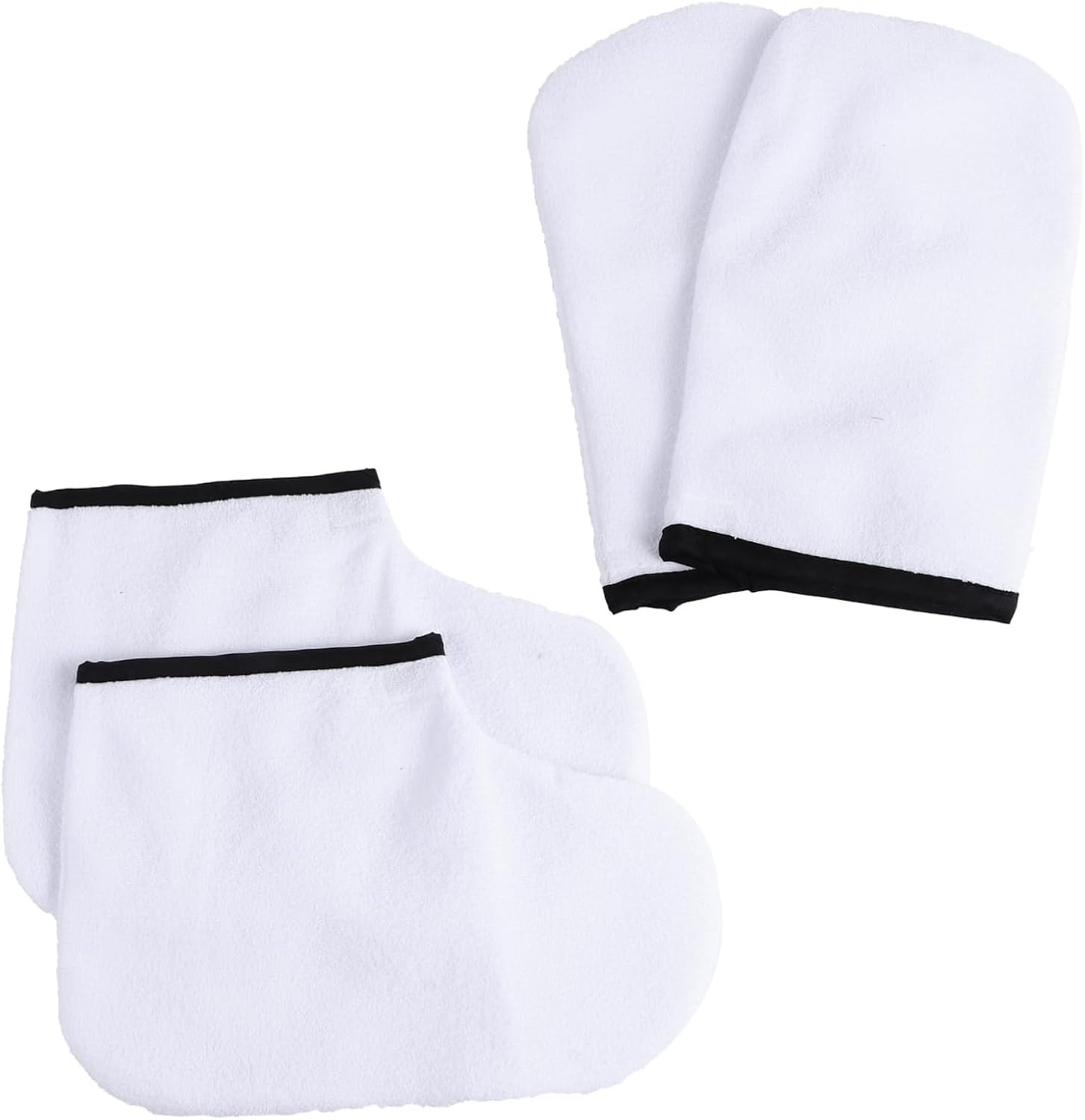 3sets Warm Paraffin Glove and Mitts Set Hand and Foot Care Paraffin Wax Therapy Easy to Use 4pcs*3