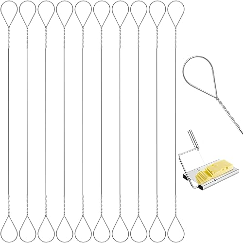 Miniatura 1 de KALIONE Paquete de 10 alambre para cortar queso, kit de repuesto de alambre de queso, alambre cortador de mantequilla, alambre cortador de queso de