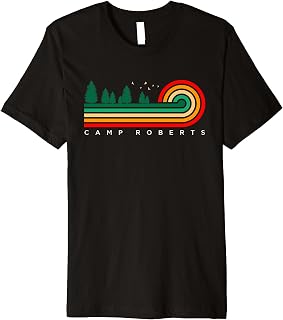 Evergreen Vintage Stripes Camp Roberts, Indiana Premium T-Shirt
