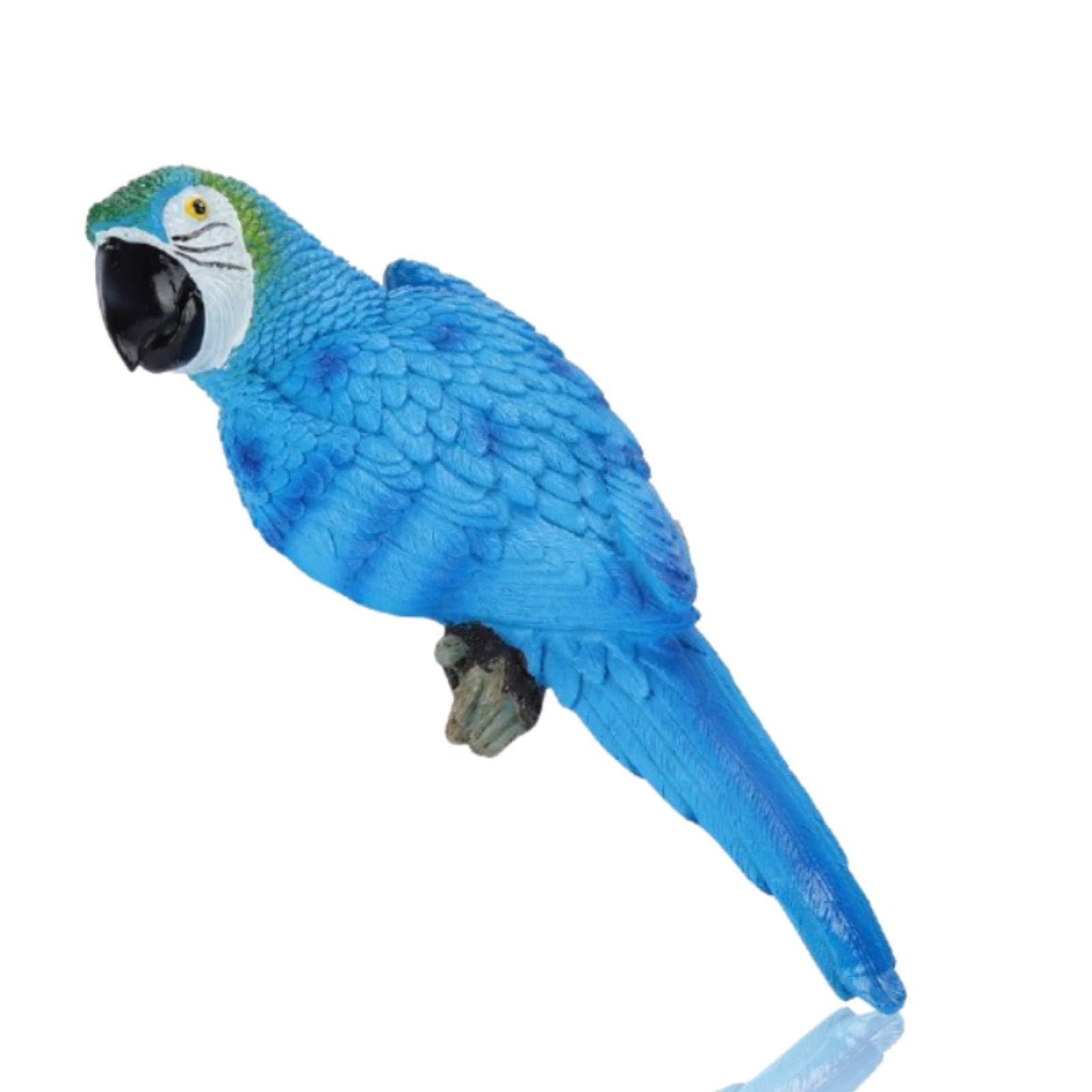 HERCHR Resin Parrot Hanging Garden Statue,Parrot Decor Outdoor Realistic Parrot Outdoor Sculpture Landscape Ornament Parrot Model Garden Sculpture Wall Decor(A3)