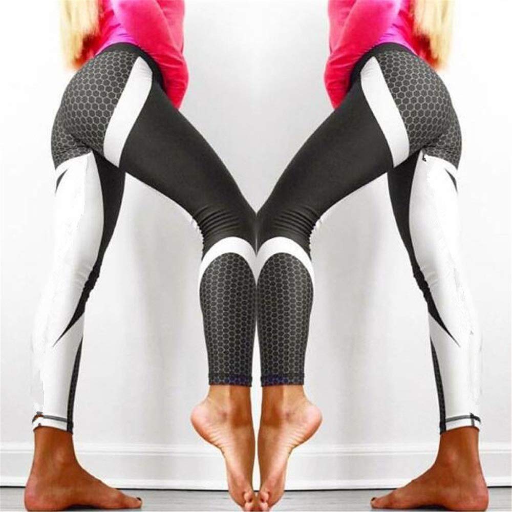 Legging Brésilien La Mode Néon Géométrique - Running Gym Yoga - Femme Taille M