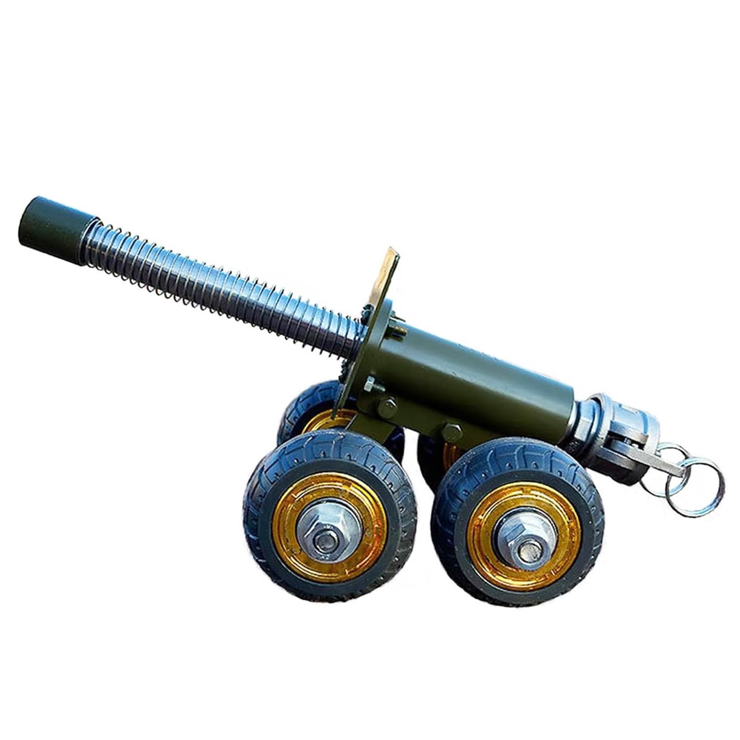 Ukisisi Mini Canon à Pétards En Acier Inoxydable – Calibre 16 Mm – Déco Bureau Militaire – Avec Mécanisme De Recul