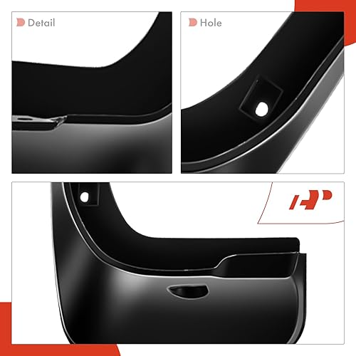 Miniatura 7 de A-Premium Juego de 4 guardabarros con accesorios de hardware compatibles con Toyota Corolla (E140), 2009-2013, solo sedán, delantero y trasero (lado