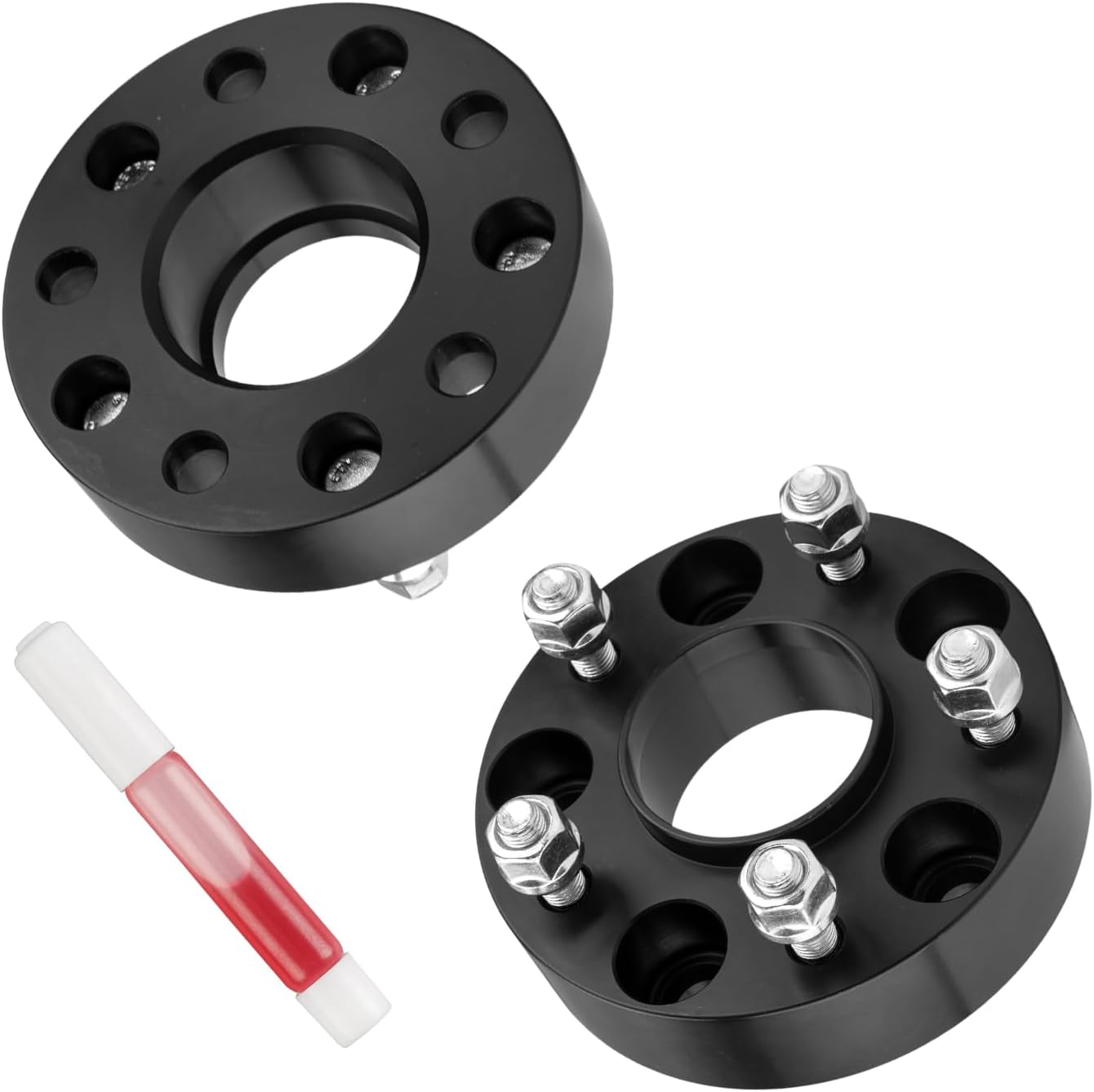 KAX 5x4.75 Wheel Spacers, Forged 1.5" 5x120.65mm Hubcentric Spacers with Thread Pitch M12x1.5 Hub Bore 70.5mm,2Pcs fit for 1996-2000 Hombre,Black