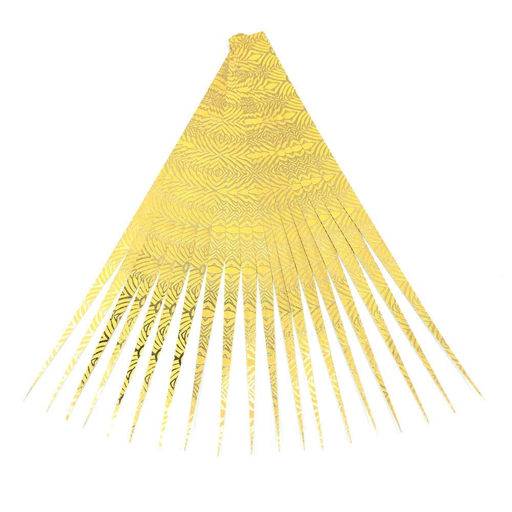 Paper Bead Beading Strips for Paper Beads Half Inch Precut Paper Strips with Gold Foil Laminate