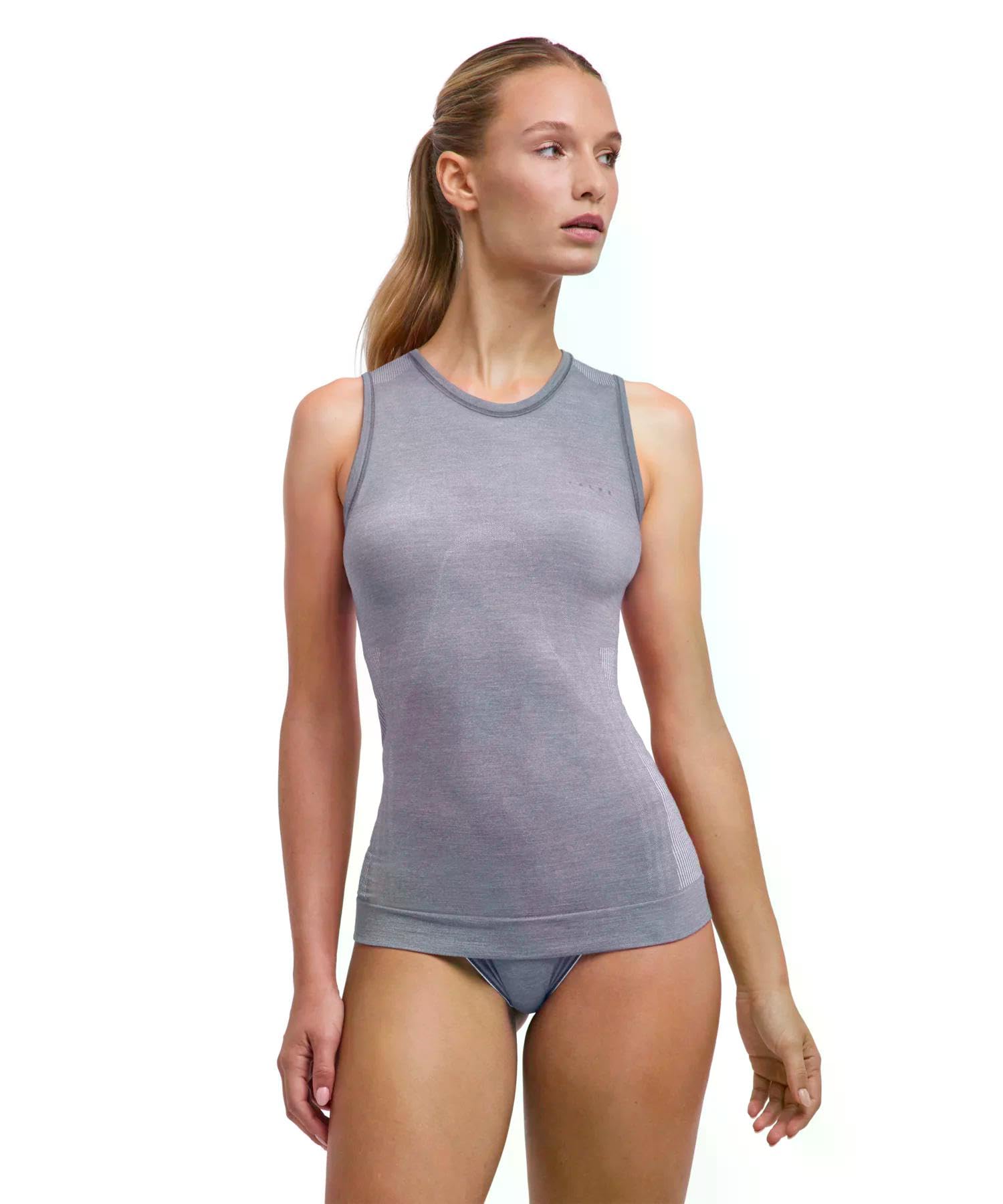 Falke Wool-Tech Light W S/L SH Lana Hilo Funcional Secado Rápido Capa de Base Superior Mujer (Pack de 1)