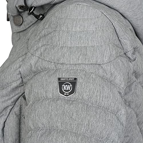 Knuffelwuff Damen Übergangsjacke - Leichte Jacke Brooklyn Größe: XXL / 44 Hellgrau - Atmungsaktive Wasserabweisende Jacke für Outdoor, Wandern, Reisen, Gassi gehen