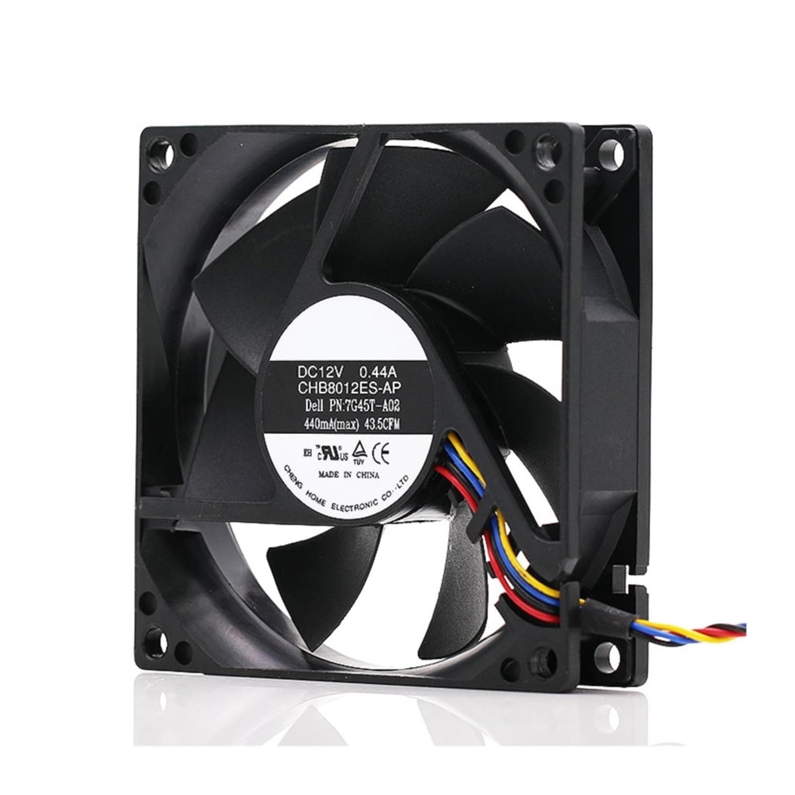 TYHUJKKL CHB8012ES-AP 80mm 12V PWM Temperature Control Fan 0.44A