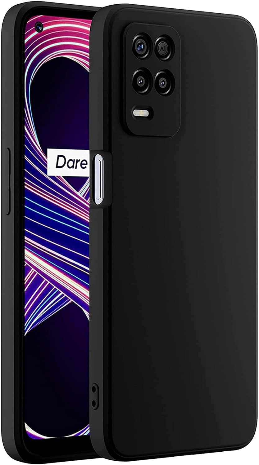 Gorilion Liquid Silicone Back Cover for [ Realme Narzo 30 5G / Realme 9 5G ]| Soft Micro-Fibre Lining Inside | Camera Protection Bump | Shockproof Back Case Cover (Silicone, Black) (B0DHY2VYM2) Amazon Price History, Amazon Price Tracker