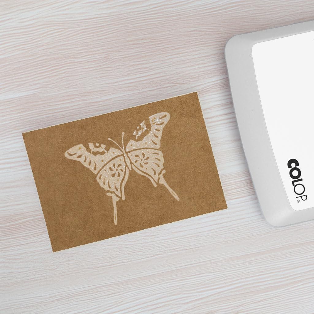COLOP Make 3 Ink Stamp Pad, Non-Toxic, 3.5" x 6.25", Frozen White