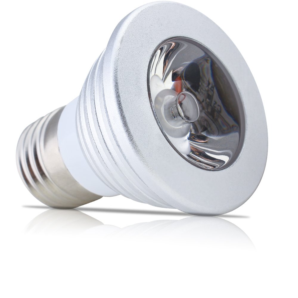 1 Pcs Dimmable E27 3W Led Bulb RGB LED Spotlight Smart Led Lamp with Remote — view 2