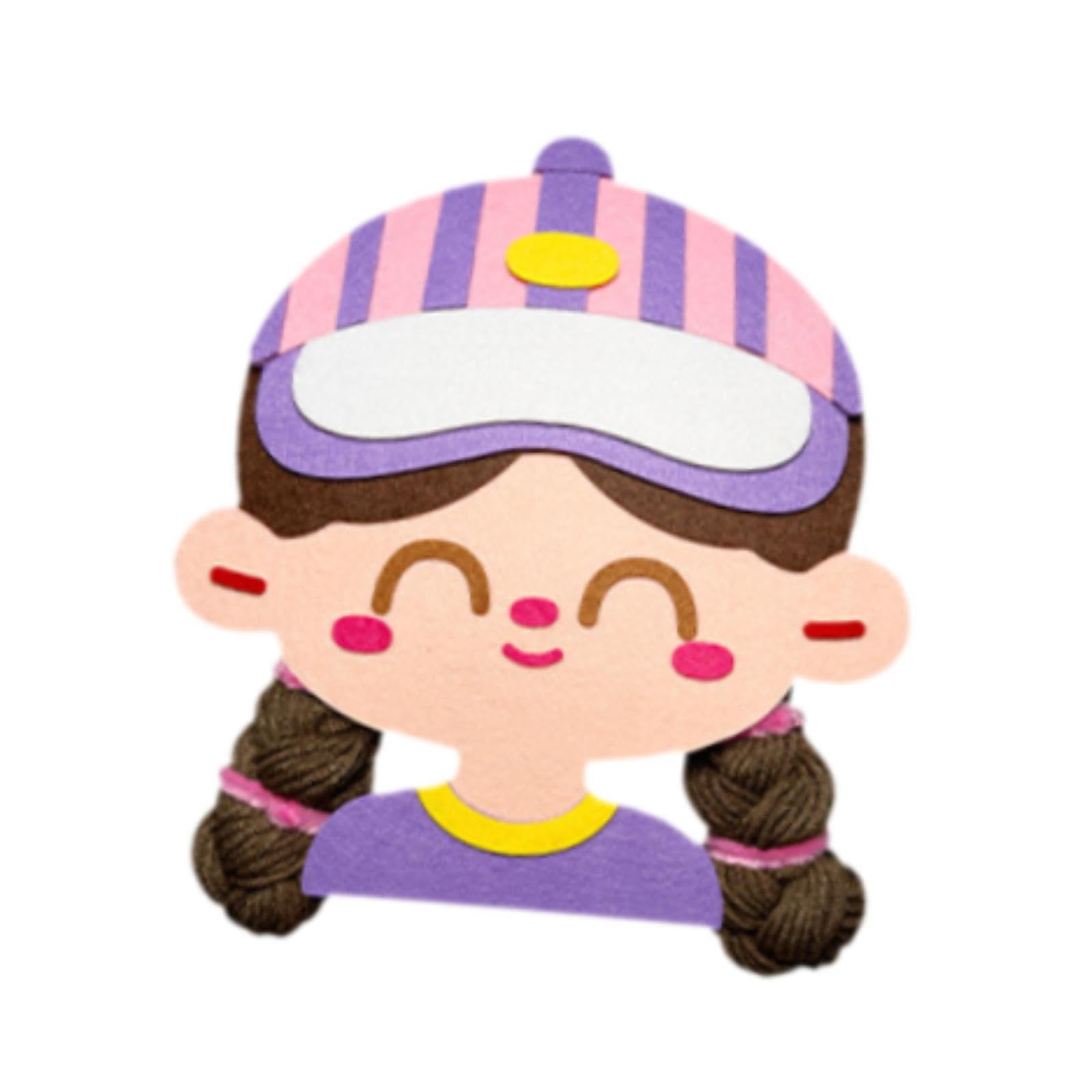 bnf Sensory Toys Hair Braid Practicing Board for Age 3 4 5 6 Years Children Kids Purple Baby | Toys for Baby | Developmental Baby Toys