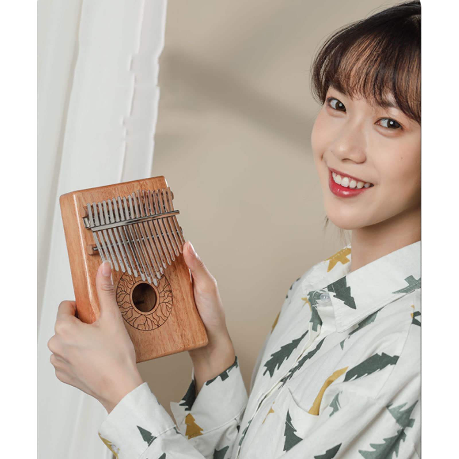Suono Squisito Strumento Musicale Portatile per Pianoforte a 21 Tasti, Strumento Musicale a percussione per Principianti per Adulti, Regalo di Compleanno di Natale Facile da Giocare