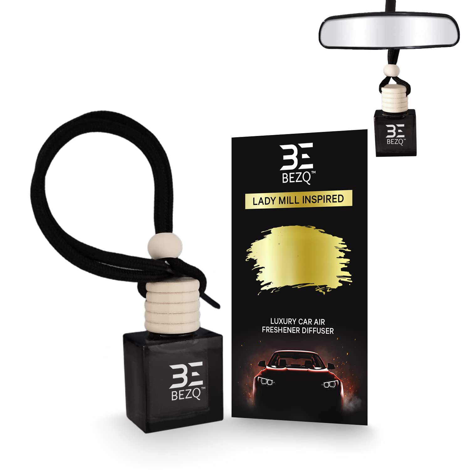 SAVAGE Car Fragrances Inspired Car Air Freshener for Men Diffuser Scent Luxury Ornament Long Lasting (SAVAG INSPIRED) BEZQ — view 14