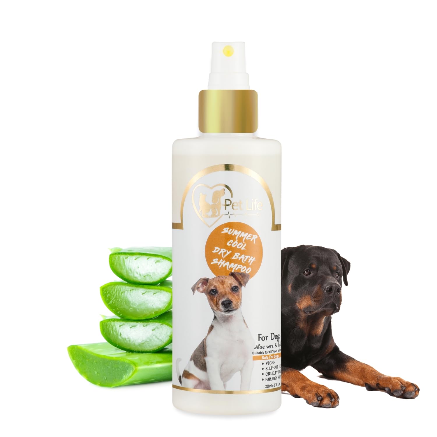 Pet Life Summer Cool Dry Bath Shampoo for Rottweiler Dog & Puppy Dry/Waterless Dog Shampoo Spray | Made with Natural Ingredients for A Cleaner, Smoother & Shinier Coat for All Dog Breed – 200 Ml (B09YP8MX1P) Amazon Price History, Amazon Price Tracker