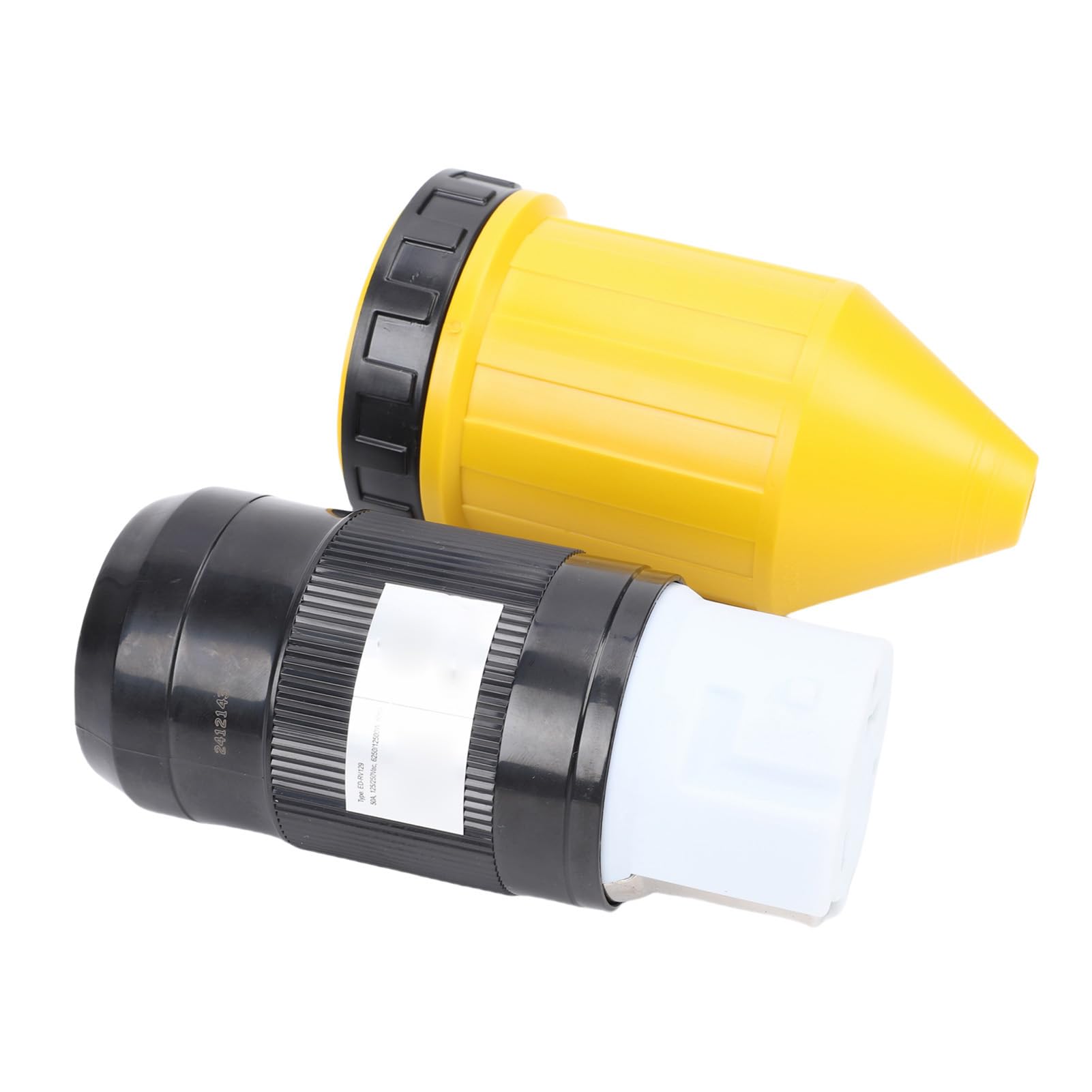 Prise de Verrouillage par Torsion pour Cordon d'alimentation 50 A pour Camping-car, Conception étanche et Anti-poussière, Matériau ABS Robuste, Connecteur de Quai Femelle NEMA SS2 50R, pour
