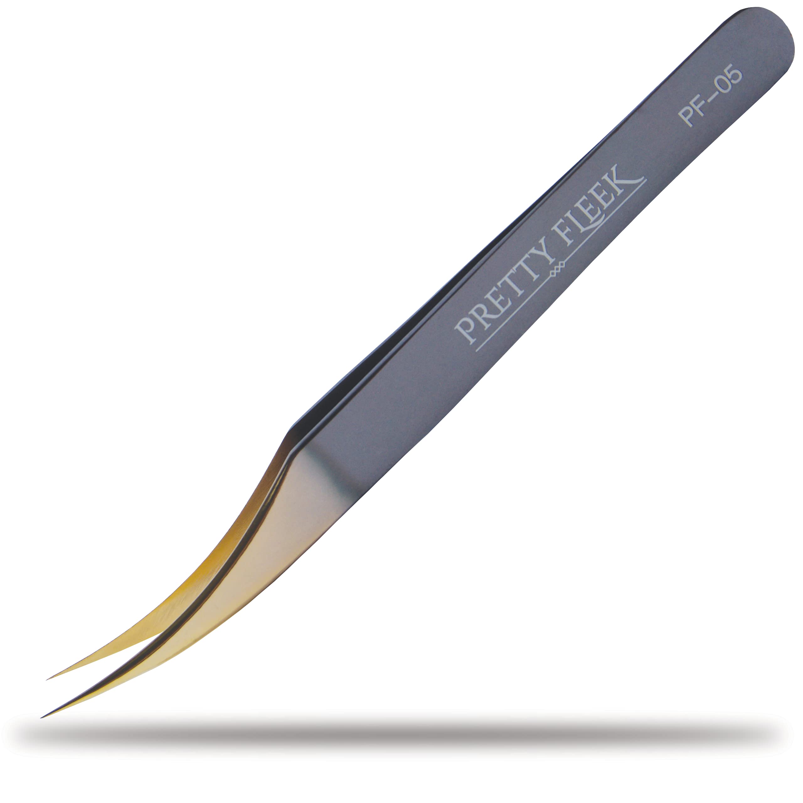 Pince à épiler professionnelle pour techniciens de cils modèle calibré PF-05