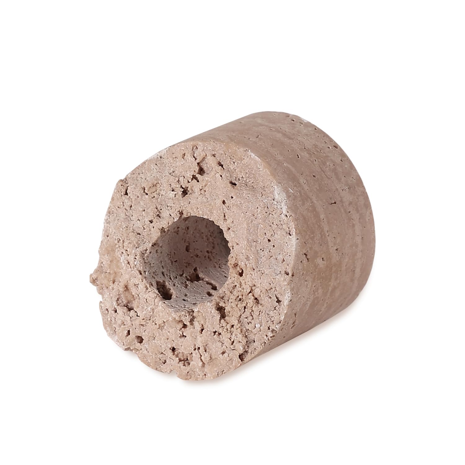 Travertine Candle Holder - Handmade Marble Candlestick Holder for Taper Candle - Vintage Small Stone Candle Sticks Holder Decor for Table Centerpieces, Wedding, Party, Fits 3/4 Inch Thick Candle