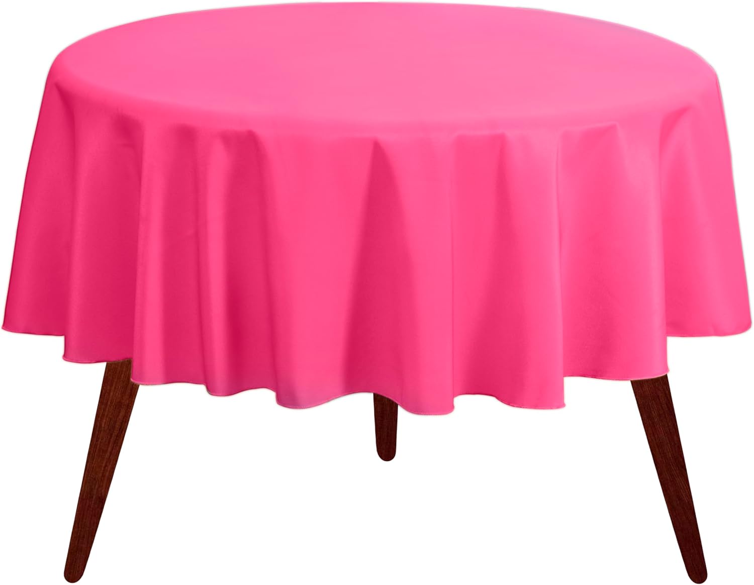 Gee Di Moda Round Tablecloth 108 Inch Fuchsia Round Table