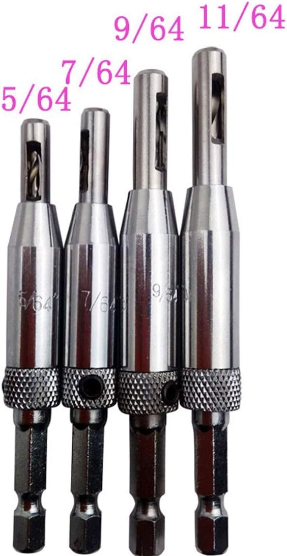 Drill Bits For 4pcs/lot HSS Self Centering Drill Bits For Hinge Drill Bit Door Cabinet 5/64 7/64 9/64 11/64 For Carpenter Furniture Makers