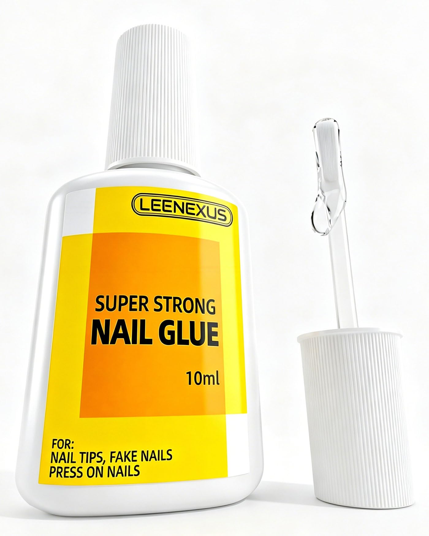 Amazon.com: Super Strong Brush On Nail Glue Gel, LEENEXUS