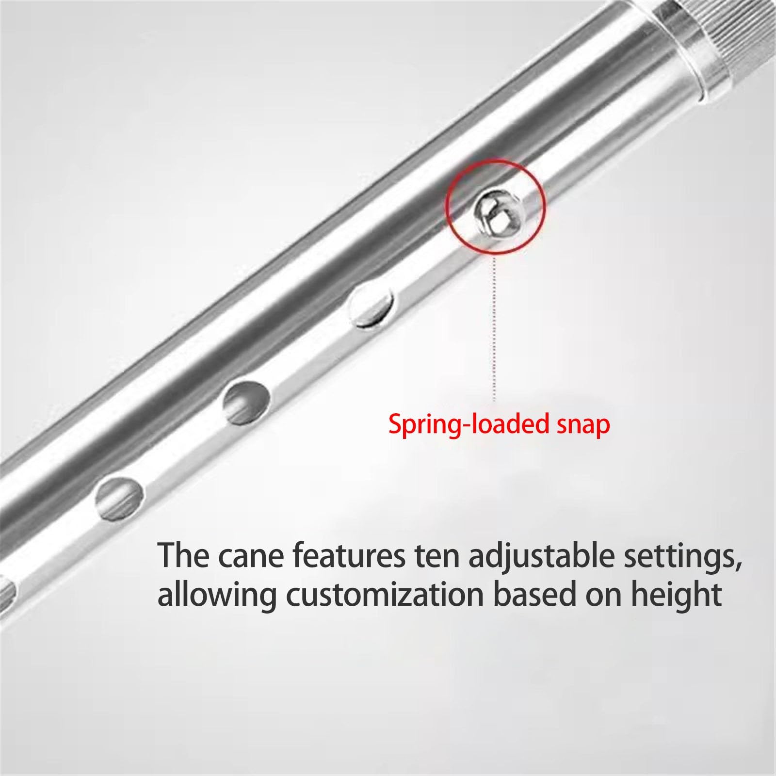 Muletas Para Antebrazo, Aptas Para Viajar Altura Ajustable Apoyo Ligero Muletas De Brazo Ideales Para Lesiones De Tobillo, Esguinces O Cirugía De Rodilla(Silver)
